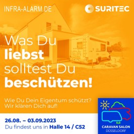 Suritec Infra Alarm Anlagen - Caravan Salon Messe Düsseldorf 30