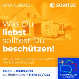 Suritec Infra Alarm Anlagen - Caravan Salon Messe Düsseldorf 30