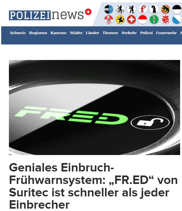 Suritec Erfahrung mit dem FRED Frühwarnsystem – Polizei News Schweiz