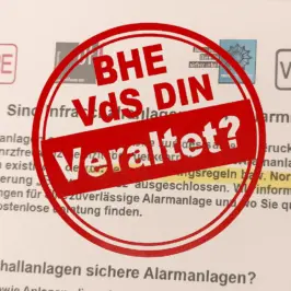 VdS BHE DIN- Veraltet zertifiziert - Infra Alarm Alarmanlagen Suritec Frühwarnsystem
