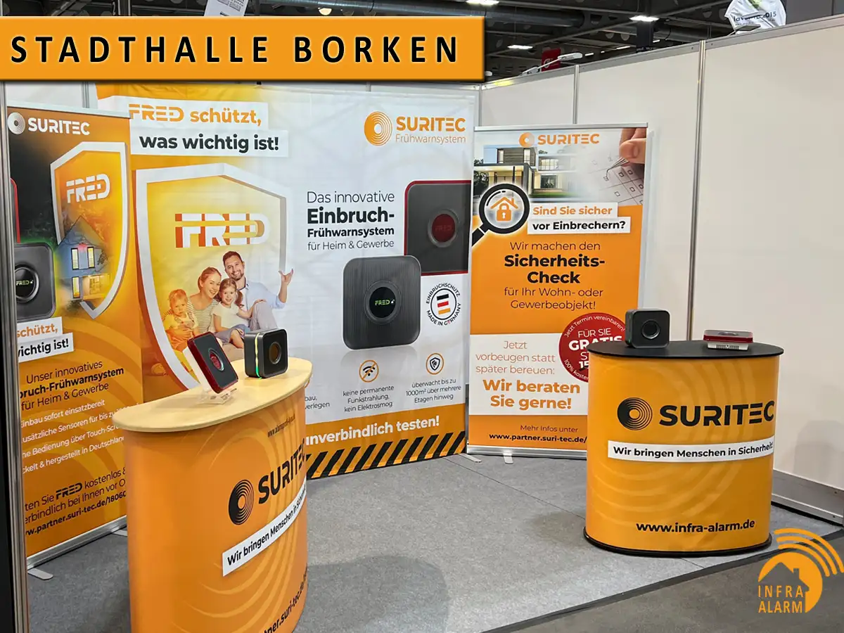 Infra-Alarm auf Messen - Stadthalle Borken – Einbruchschutz zum Anfassen